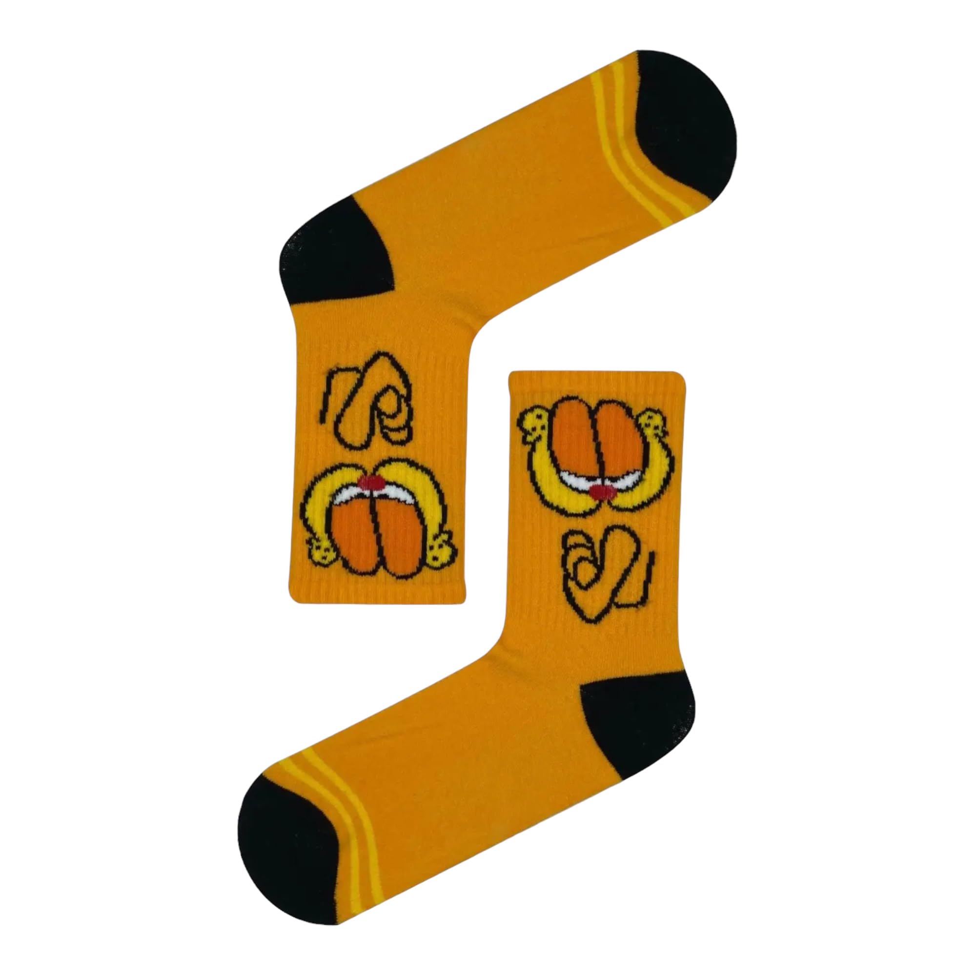 Garfield Funny Cartoon Socks Gifts Funky Novelty Athletic Sports Unisex
