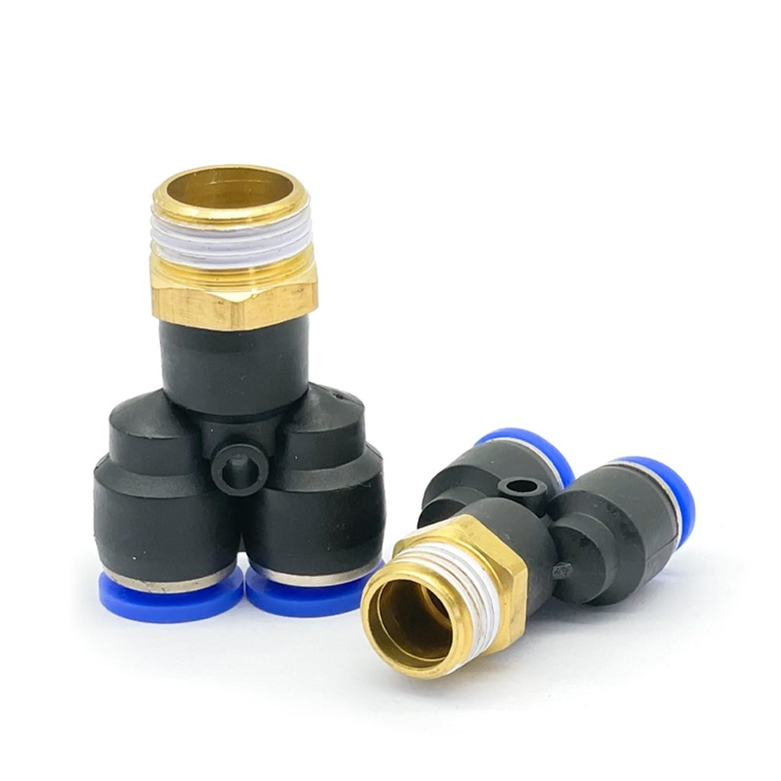 10 STÜCKE PX Pneumatische Armaturen Y-förmiges T-Stück 4-12mm Außendurchmesser Schlauch M5 1/8 "1/4" 3/8 "1/2" BSPT Außengewinde T-Stück Luftanschluss(PX10-04 10PCS)