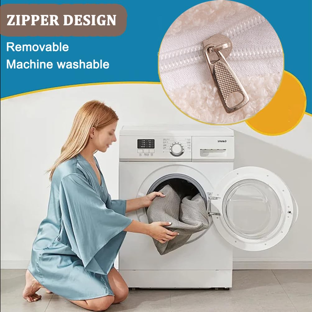Generisch Großes Keilkissen-Kopfteil,Weiches Waschbares Kopfteilkissen, Dreieck-Lesekissen Mit Praktischen Seitentaschen,Für Sofa-Tatami Und Tagesbett Nackenrolle,Lendenkissen,Beige,200x50x20cm