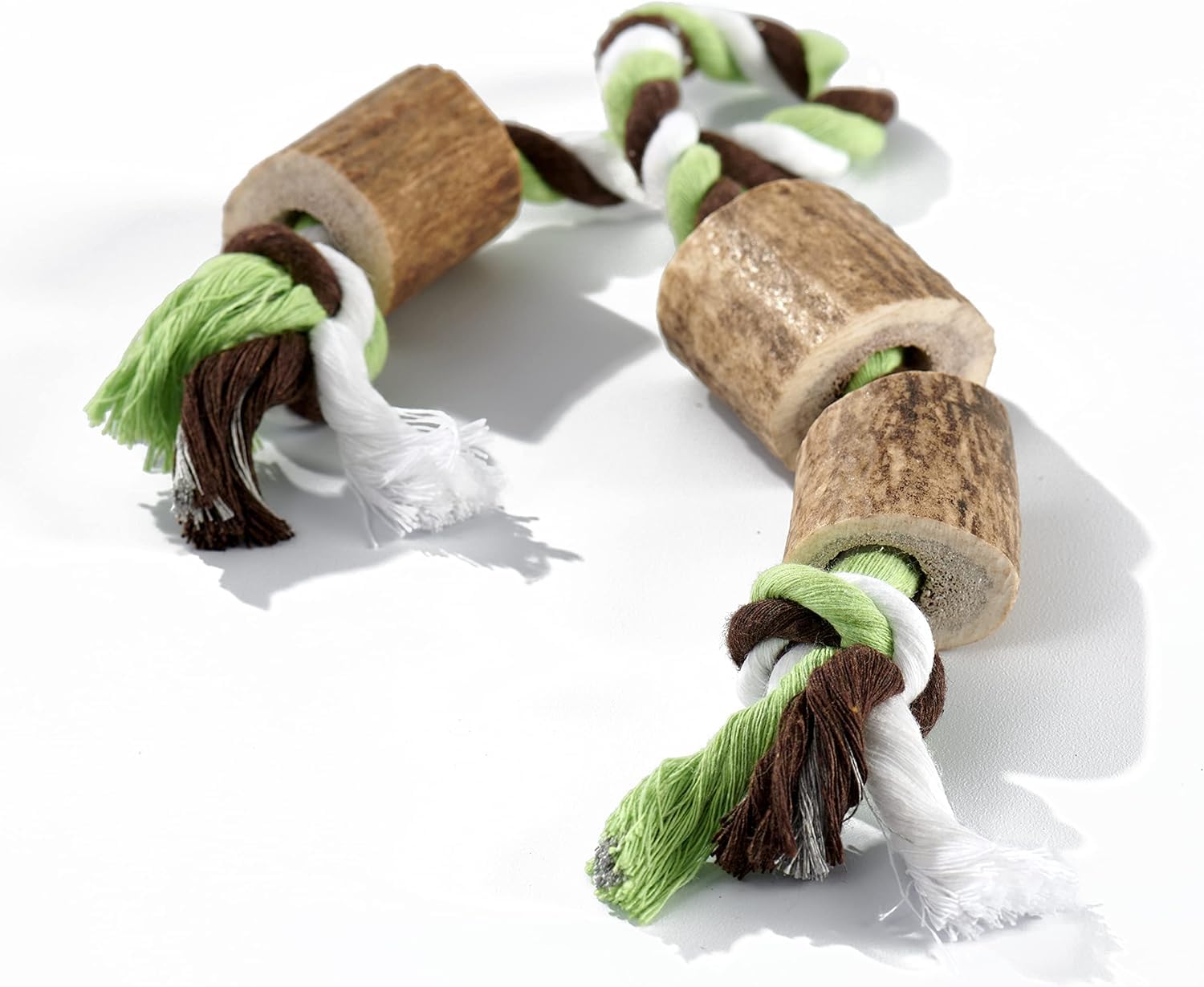 Elk Antler Cotton Rope Chew Toy (Large/Jumbo)