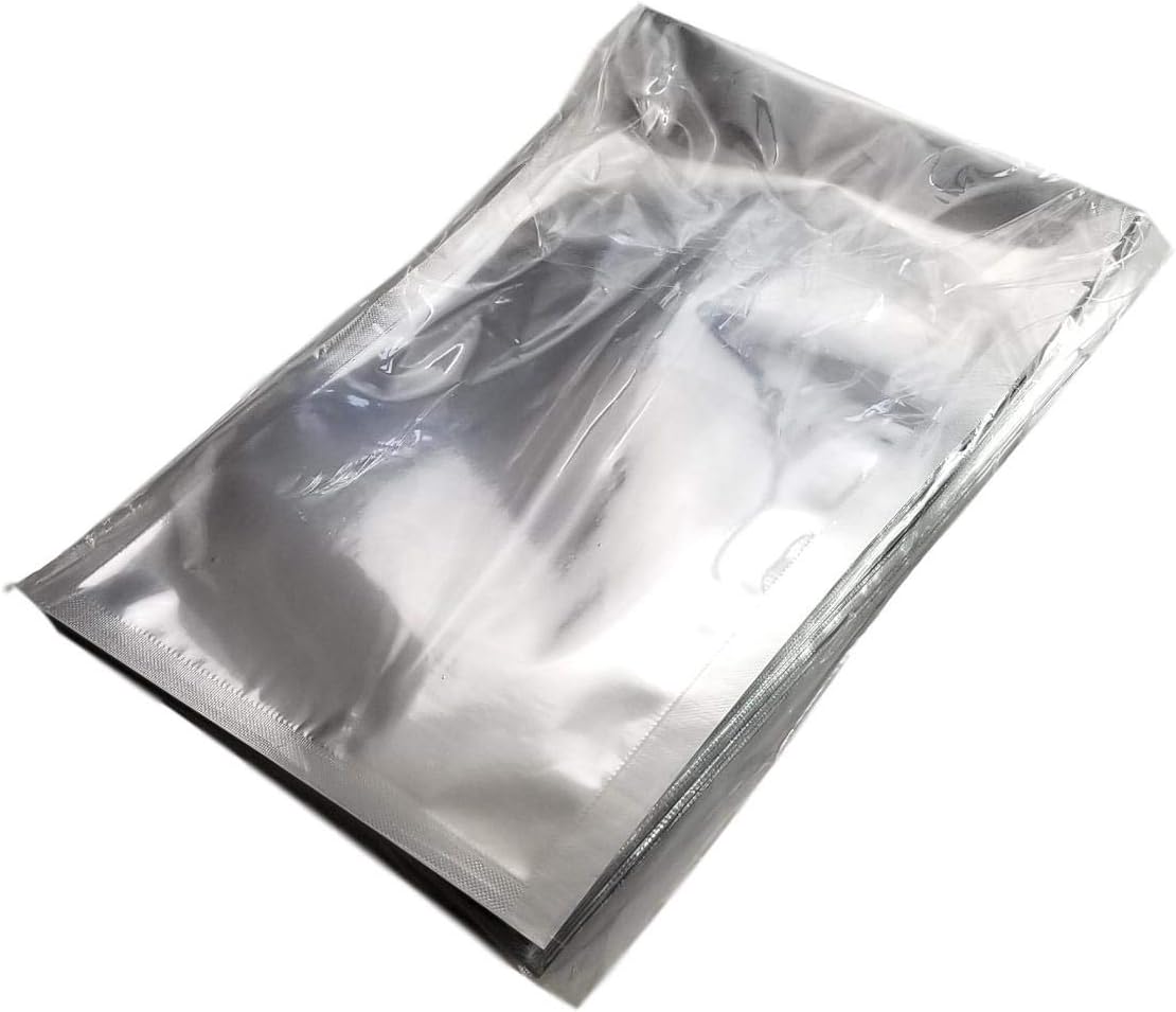 (50) 6โx10โ SteelPak Textured/Embossed Mylar Aluminum Foil Vacuum Sealer Bags โ Quart Size Hot Seal Commercial Grade Food Sealer Bags for Food Storage and Sous Vide (50, 6x10)