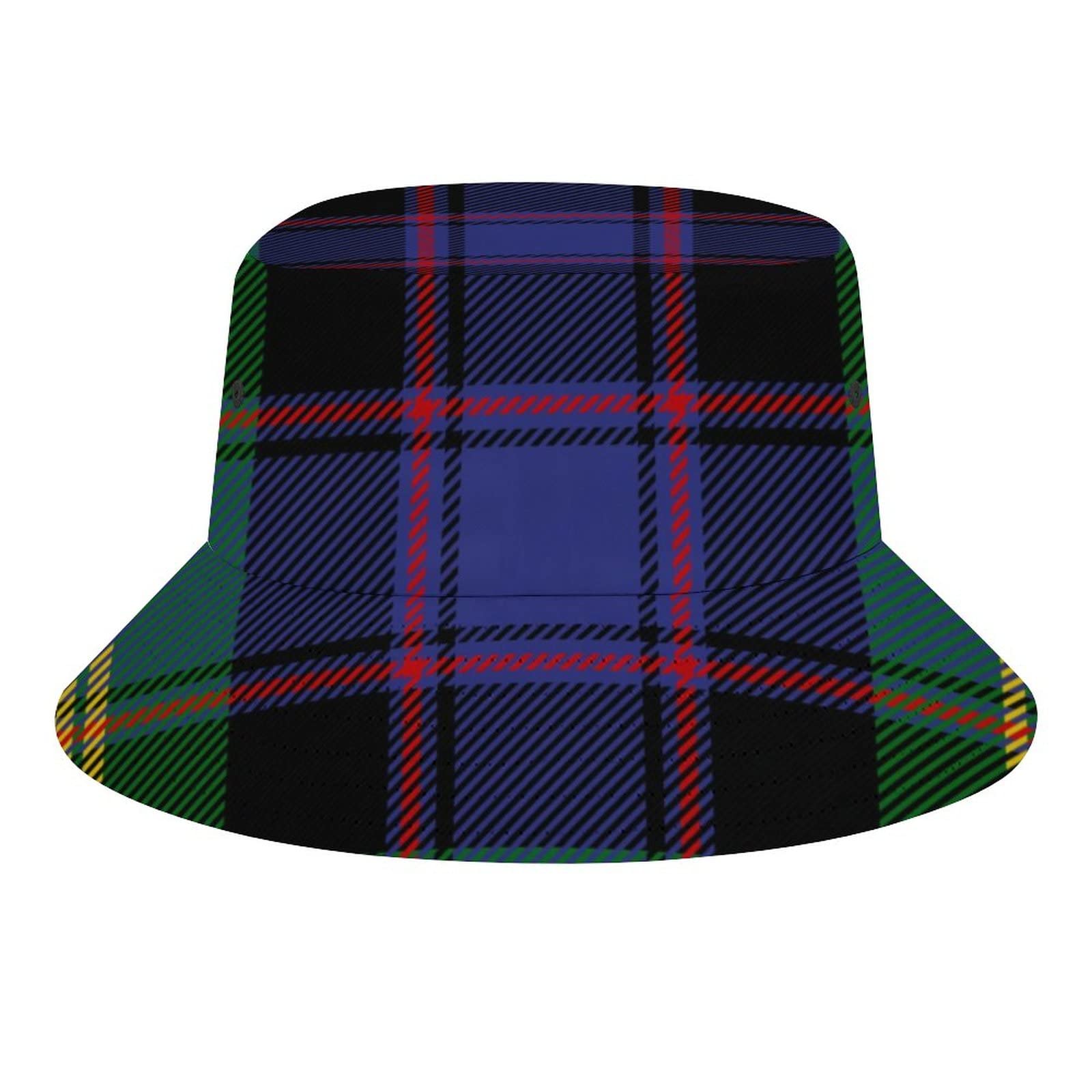 FWJZDSP Scottish Clan Watson Tartan Plaid Bucket Hats Sun Cap Packable Outdoor Fashion Fisherman's Hat for Women and Men