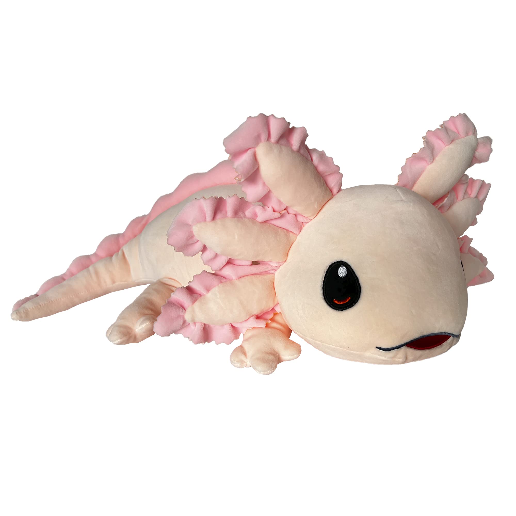 Amazon Com Whimsy Baby Axolotl Plush 24 Allie Axolotl Pink Stuffed Animal Plush Toys Kids Plushies Pillow Squish Toy Plushie Squishy Anxiety Animals Squishes Pillows Cute Play Gifts Squishable Squishies Toys