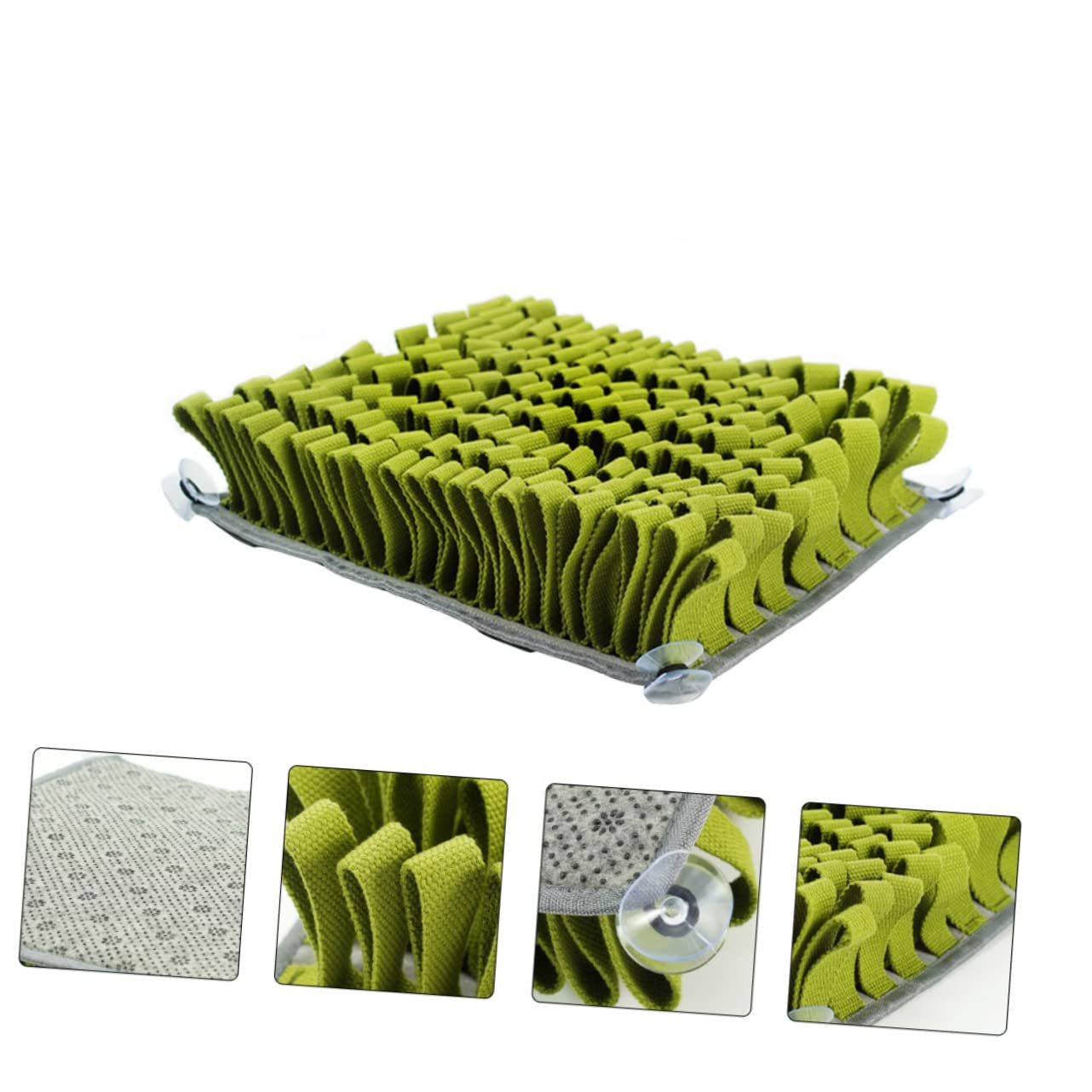 Tapis de Fouille Vert pour Mangeoire Lente Chien en Peluche