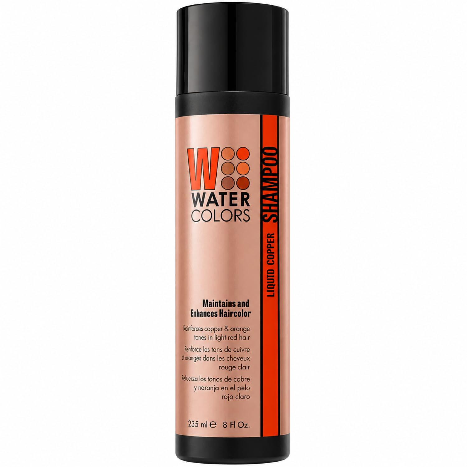 Watercolors Color Depositing Hair Dye Shampoo, Liquid Copper, 8 Fl Oz
