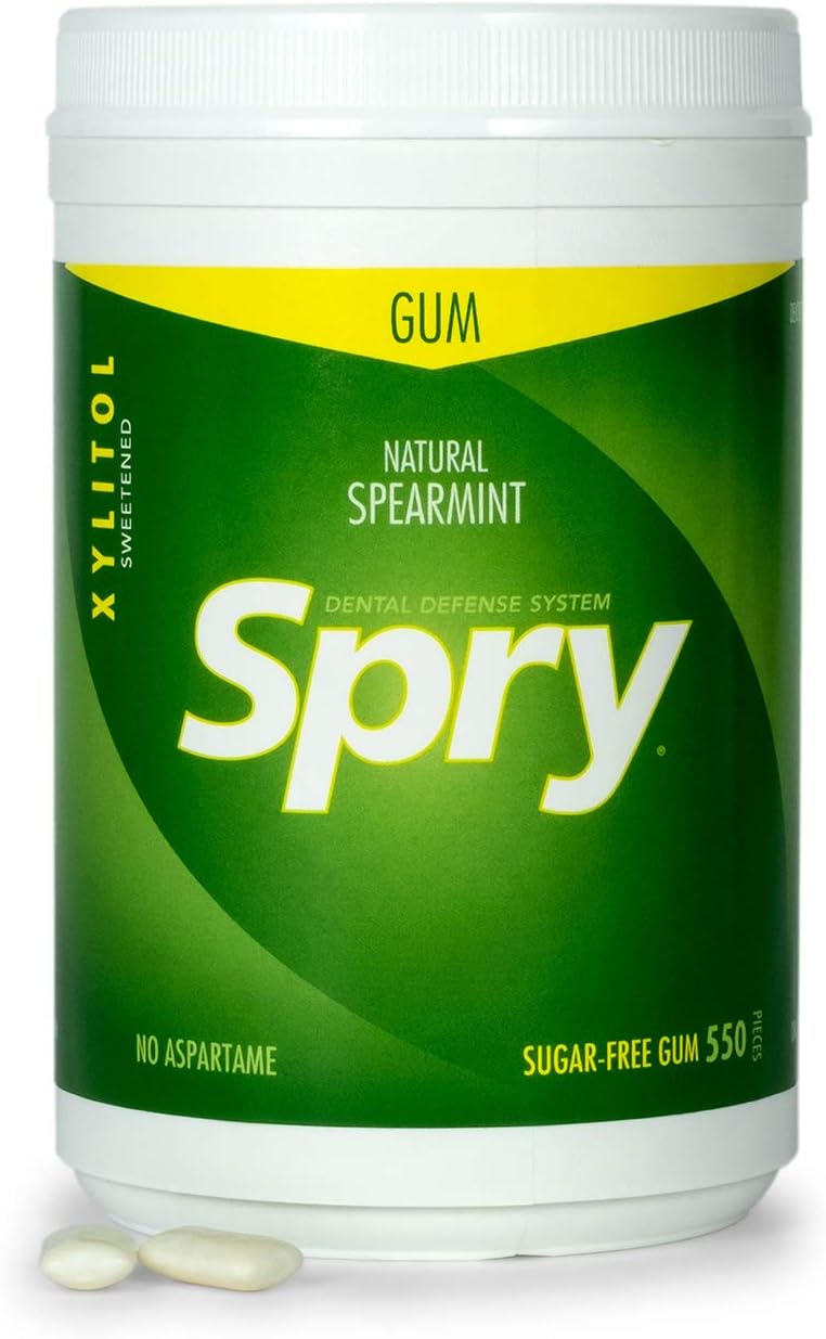 Xlear Spry Sugar Free Spearmint Gum, 600-Count