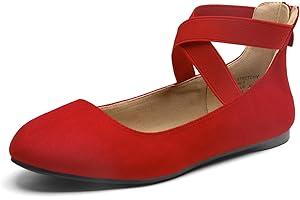 Women's Comfortable Fashion Elastic Ankle Straps Flats Shoes