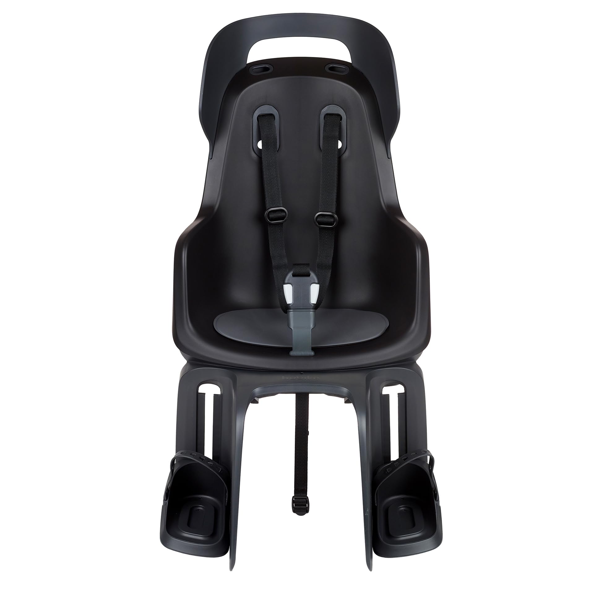 Bobike 8012300019 GO Maxi CFS XR Seggiolino Posteriore Per Bici Con Portapacchi, Per Bambini Da 9 Mesi A 6 Anni, Max 22 kg, Poggiapiedi Regolabili, Senza Attrezzi, Nero Urbano