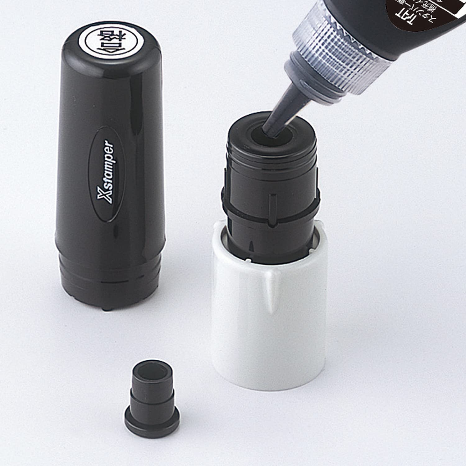 （まとめ）シヤチハタ タートスタンパー専用補充インキ 多目的用 20ml 黒 XQTR-20-GA-K 1個【×3セット】