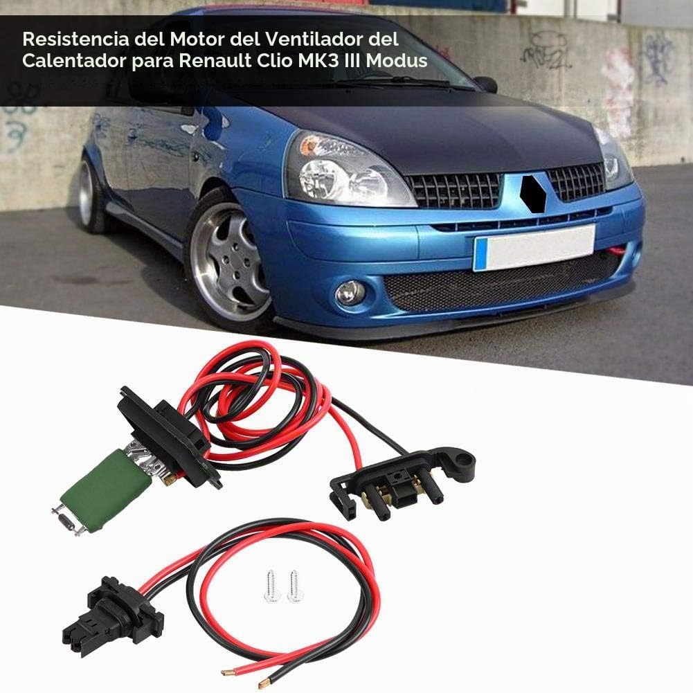 Resistencia de ventilador para motor de ventilador de motor de calefacción para Clio MK3 III Modus 7701209803