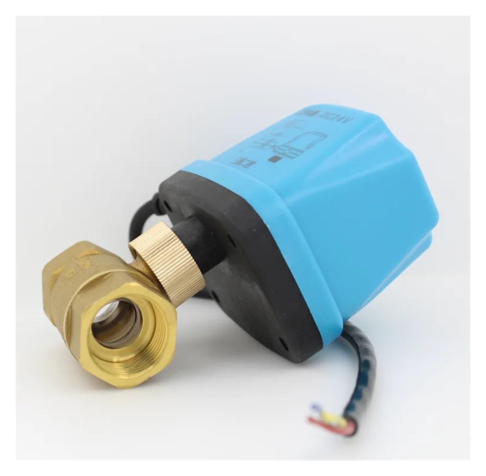 Huuoqiwy Ac24v Dc24v Electric Ball Valve Brass Motorized Ball Valve With Electric Actuator Two-Way Valves Dn15 Dn20 Dn25 Dn32 Dn40(Dn20)