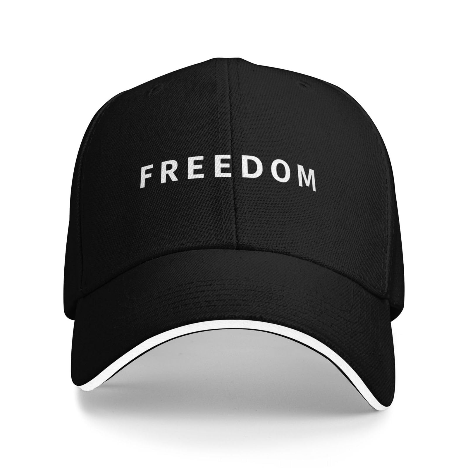 KWQDOZF Charlie Kirk Freedom Hat for Men Funny Baseball Hats Gifts for Women Black