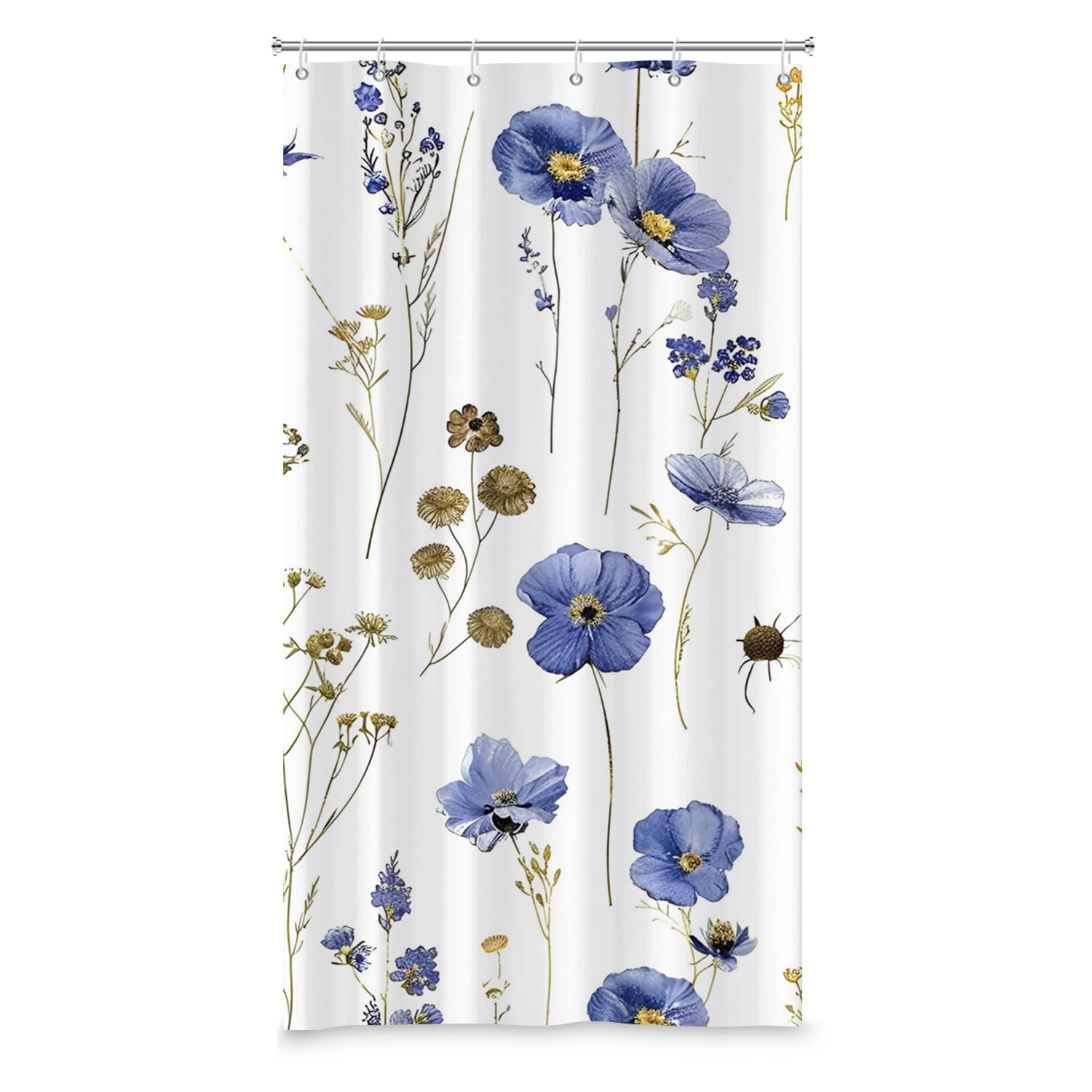ASDCXZ Douchegordijn, 120 x 180 cm, modern, abstract, grijs/goud/zwart, marmerlook, wasbaar, stof, polyester textiel, waterdicht, met 8 haken