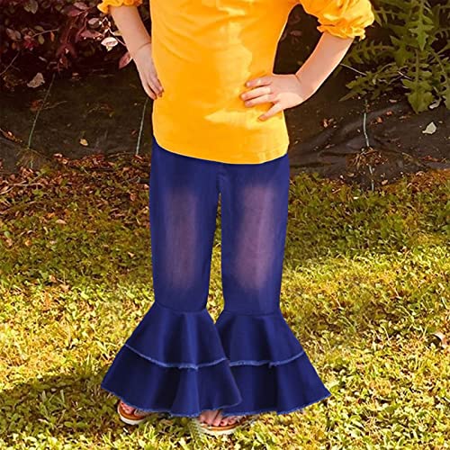 Teen Girls Y2k Jeans Cute Lace Up Bow Side High Rise Aesthetics Pants Lounge Girls Size 7/8 Clothes2