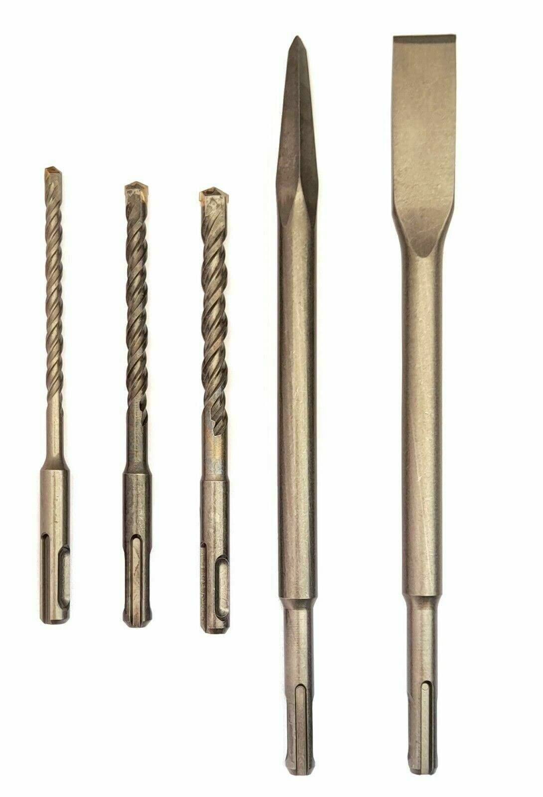 Trapano Martello Tassellatore Perforatore SDS-Plus 800W mandrino intercambiabile Capacità di foratura calcestruzzo 26mm Include 3 Punte 2 Scalpelli e Valigetta
