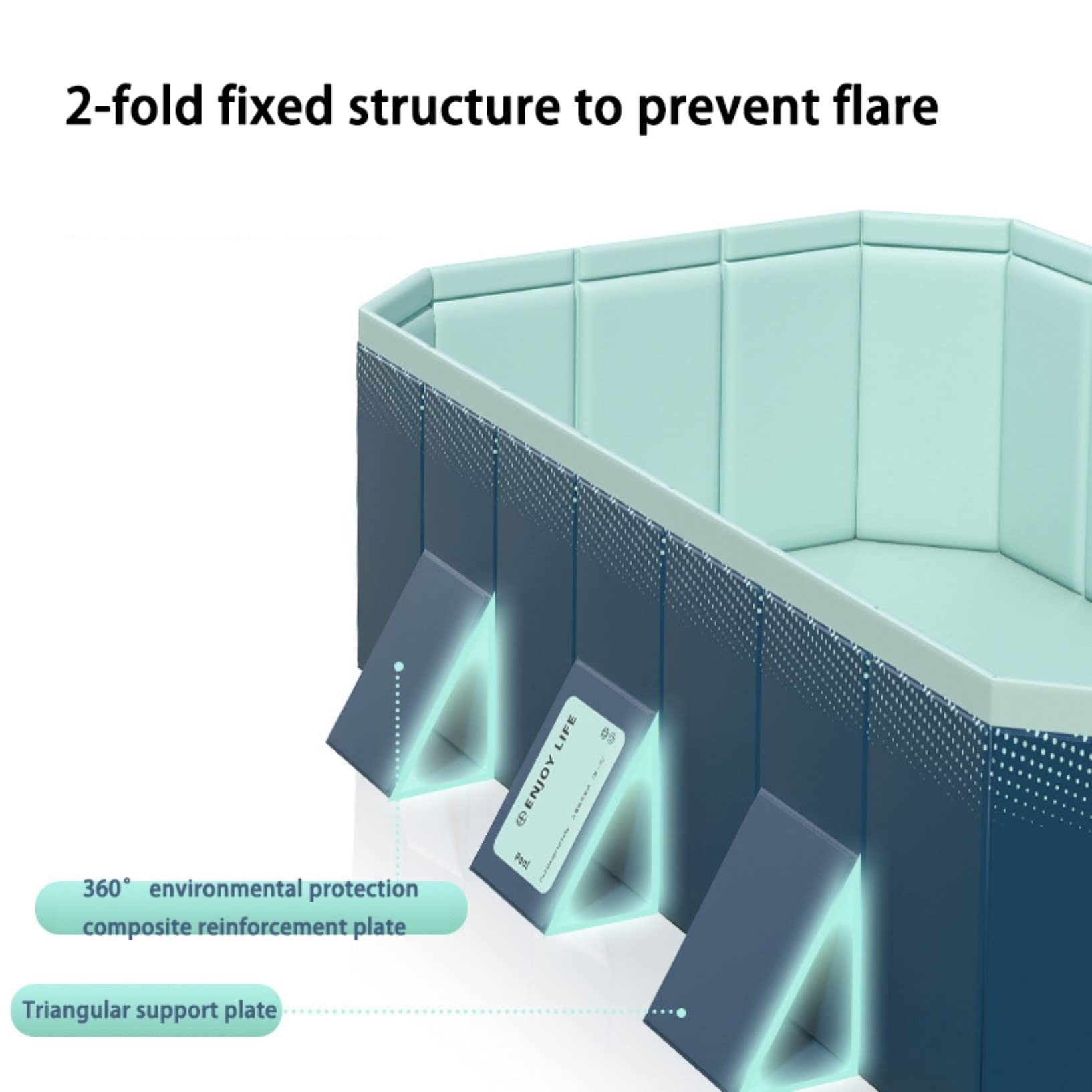 Piscina Infantil Plegable, Piscina portátil para Exteriores para niños y Mascotas, Piscina Grande para chapotear para Uso Interior o Exterior, fácil de Montar y Guardar.