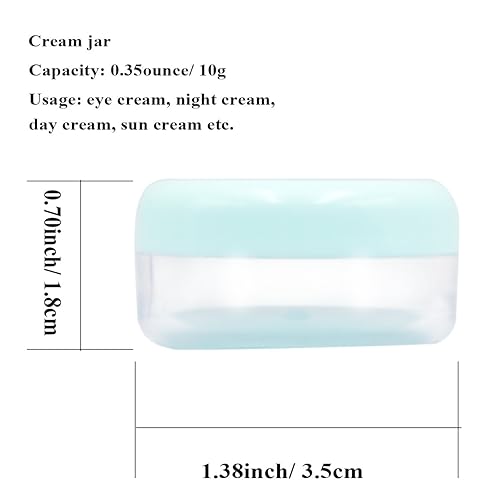 Miniatura 4 de Paquete de 12 botellas y tarros de artículos de tocador de tamaño de viaje, recipientes de viaje de plástico rígido portátiles aprobados por la TSA