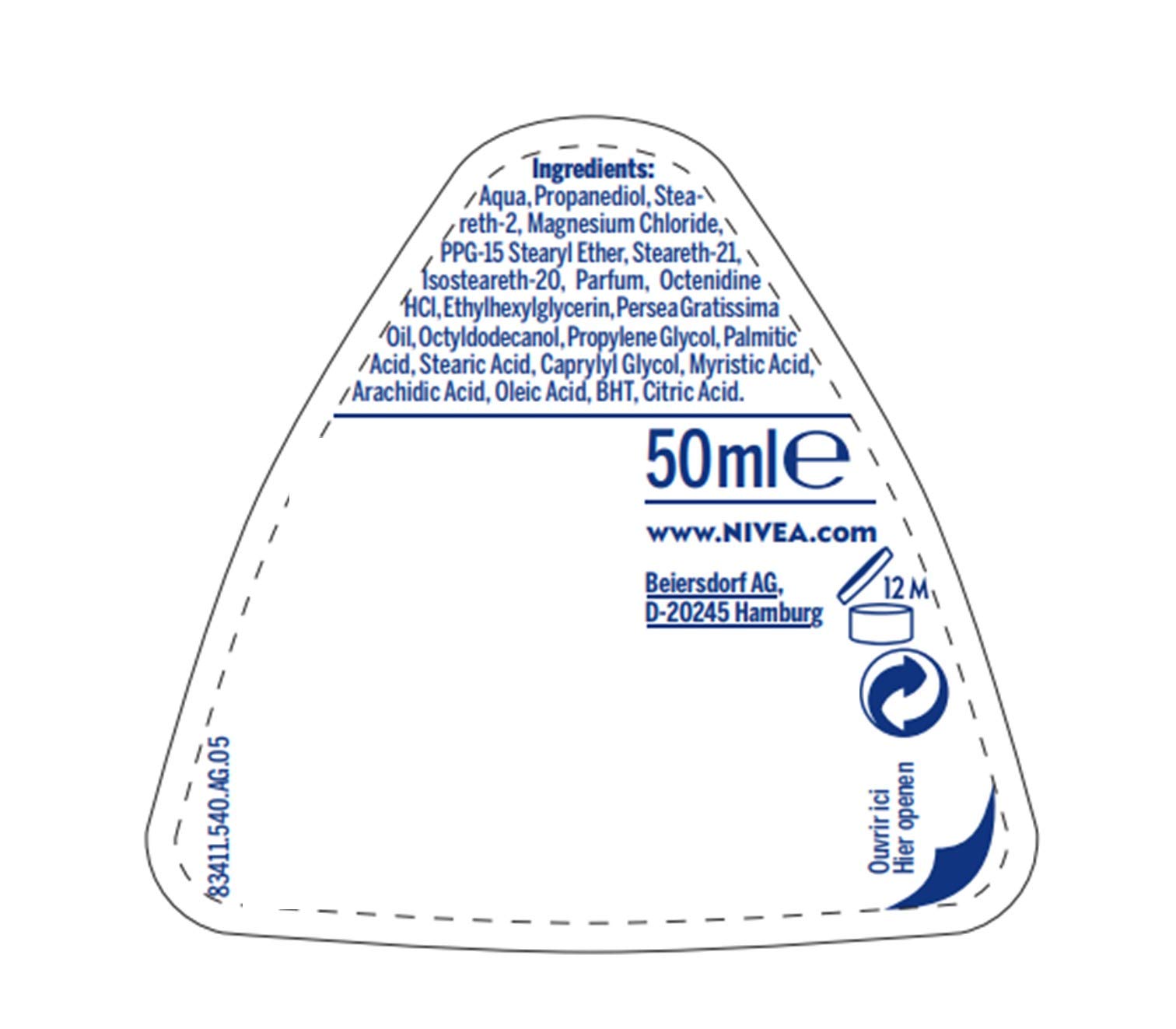 Nivea Magnesium Dry Dezodorant, Różowy, 50 ml