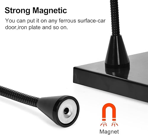 Miniatura 2 de Manos magnéticas que ayudan a soldar, herramienta de tercera mano, soporte para PCB, dos brazos de metal flexibles, clips de cocodrilo, base