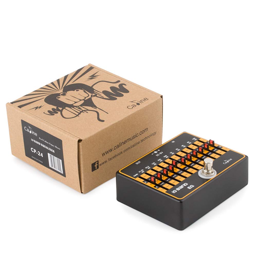 KINGDUO Cp-24 DC 9V 10 Bande Eq Pédale D'Effet Guitare True Byass Pédale D'Egaliseur Professionnelle