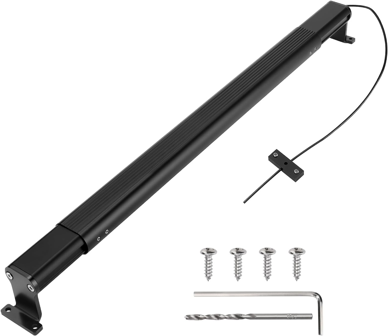 Upgraded Aluminum RV Screen Door Closer Handle Grab Bar,Adjustable Tension & Length Automatic Closing Device kit,Universal Fit for Most Campers,Travel Trailers with Push Pull Assist&Cushioned Closing
