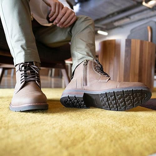 Miniatura 7 de Dockers Rawls - Botas resistentes con punta casquillo para hombre, Marrón (Dark Tan)