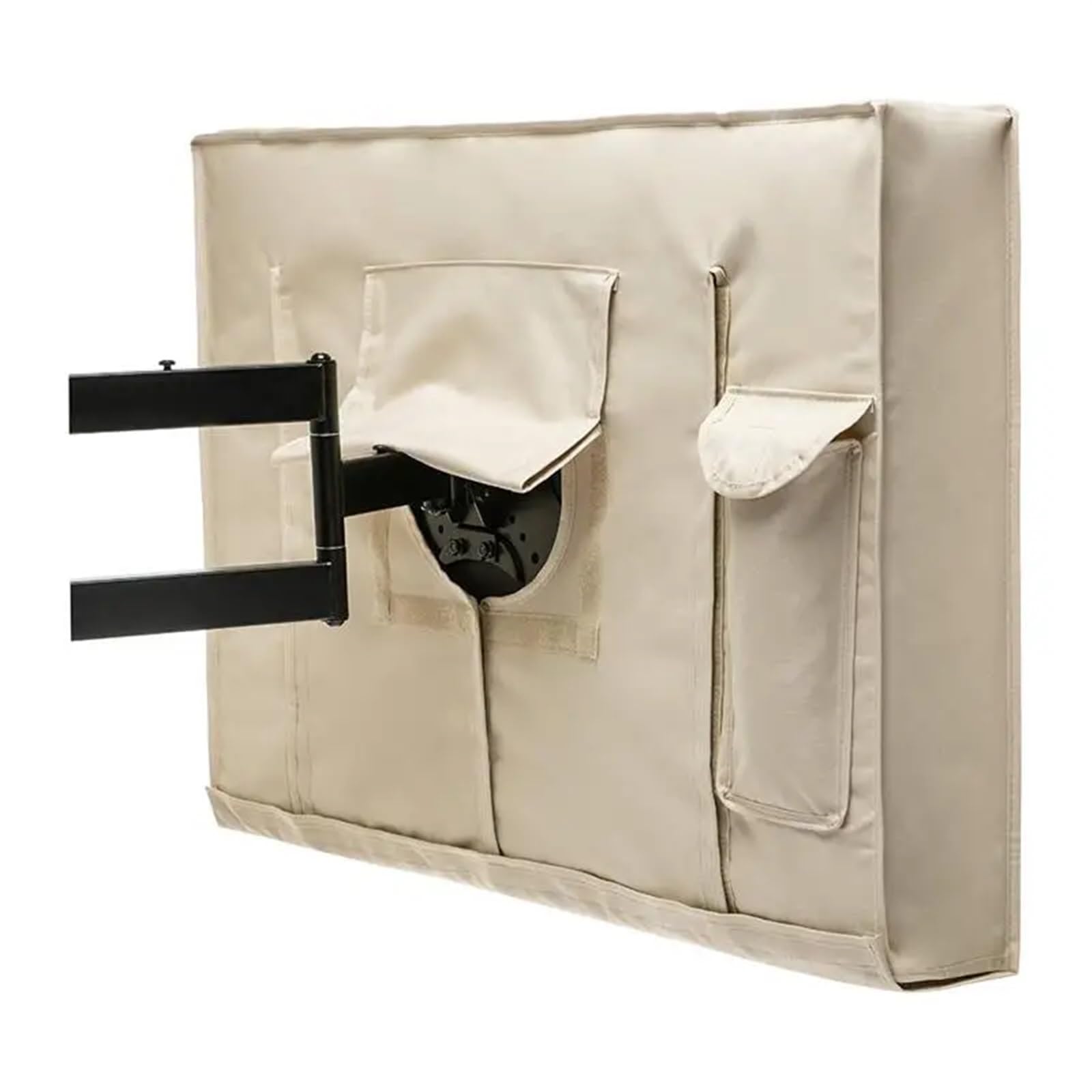 Fundas Para TV Exterior Funda impermeable for TV de exterior de 32", 36", 40", 46", 50", 55", 60" y 65 pulgadas. Protege la pantalla de tu TV en tu jardín o patio. Para Control Remoto(Black,FOR 30 to