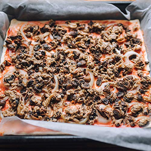 Mingcao Nonstick Square Pizza Pan, 14 X14 Inch Carbon Steel Tray With Holes, Pizza Bakeware For Oven Baking Pizza,French Fries #TOP5