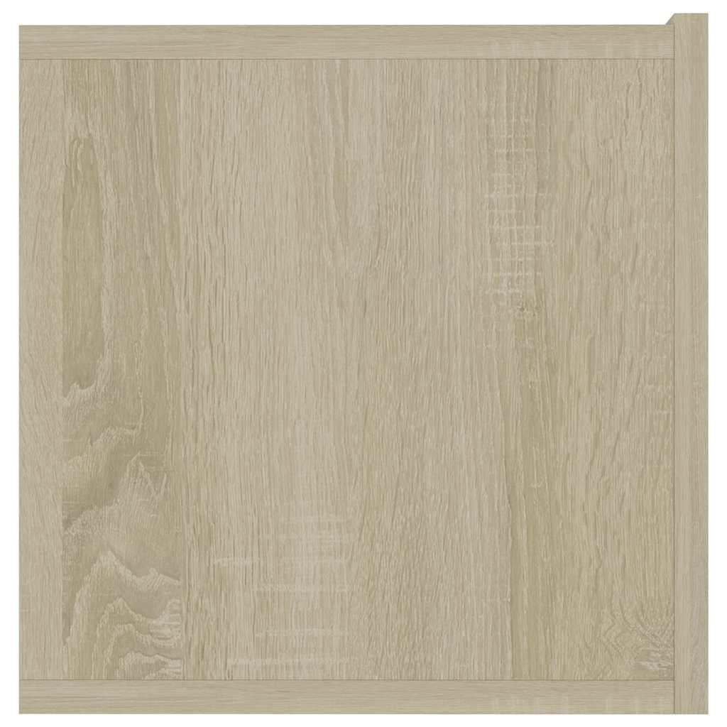 Szafka pod telewizor z dębu Sonoma z materiału drewnopochodnego 120 x 30 x 30 cm z 2 drzwiami składanymi, szafka pod telewizor, szafka multimedialna, stolik telewizyjny