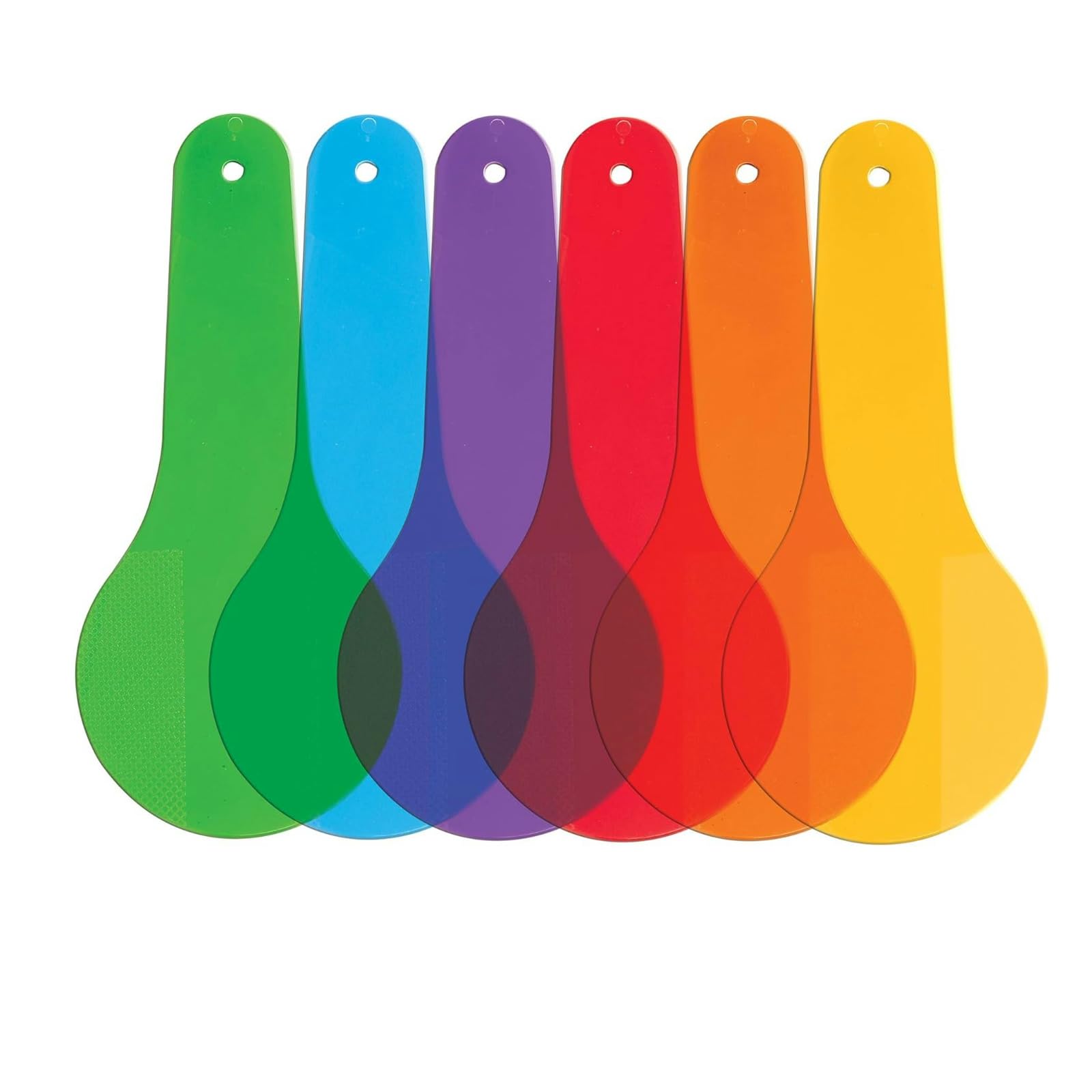 6Pcs Color Paddles, Transparent Color Paddles, Optics Color Filter Plate Montessori Educational Science Educational Painting Color Drawing Cognition Science, Learn Colors