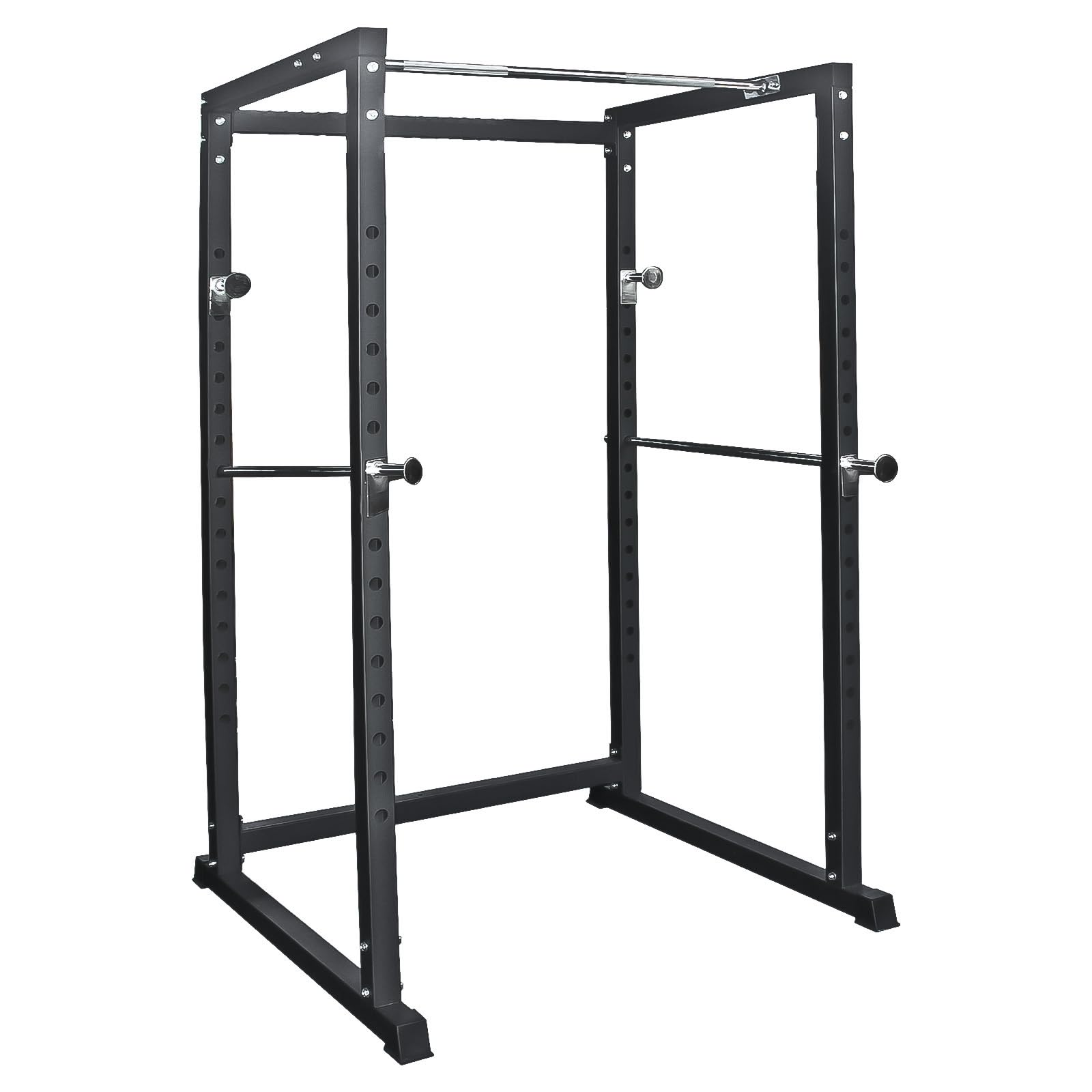 Hansson Sports® Power Rack Squat Cage - Estación de fuerza con barra de dominadas, ampliable con polea, calidad premium certificada según EN957, soporta 400 kg