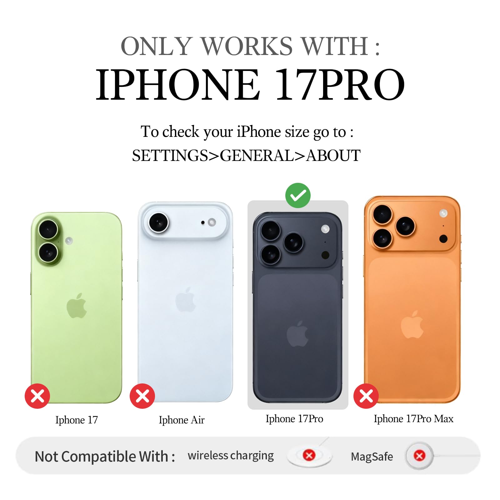 Amazon.co.jp: CUSTYPE iPhone 17 Pro用ケース ウォレットポーチセット