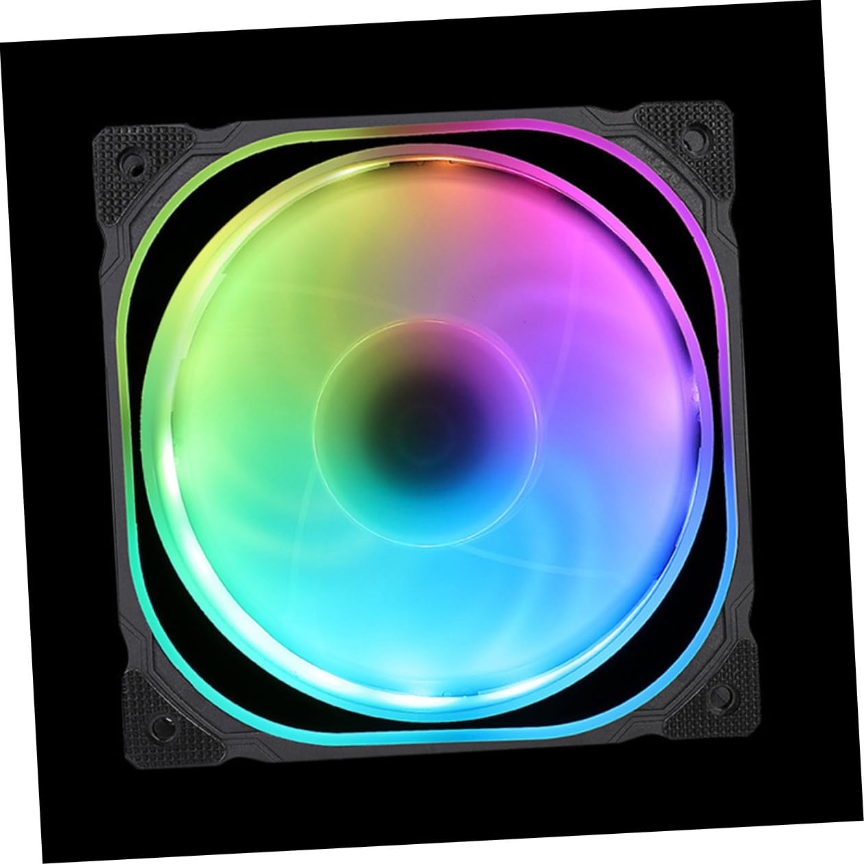 VALICLUD Ventilador de Refrigeración LED Rgb de 12cm para Ordenador con Plástico, 5 Ventiladores y Controlador Estándar Adecuado para Celebracion Verano