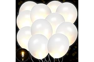 100Pcs Light up Balloons | LED Glowing Balloons | Long Lasting Flashing Decorations