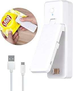 Sellador de Bolsas,2 in 1 Mini Bag Sealer Con el Cortador,con imán frigorífico de adsorción portáti,Heat Sealer Machine pa...