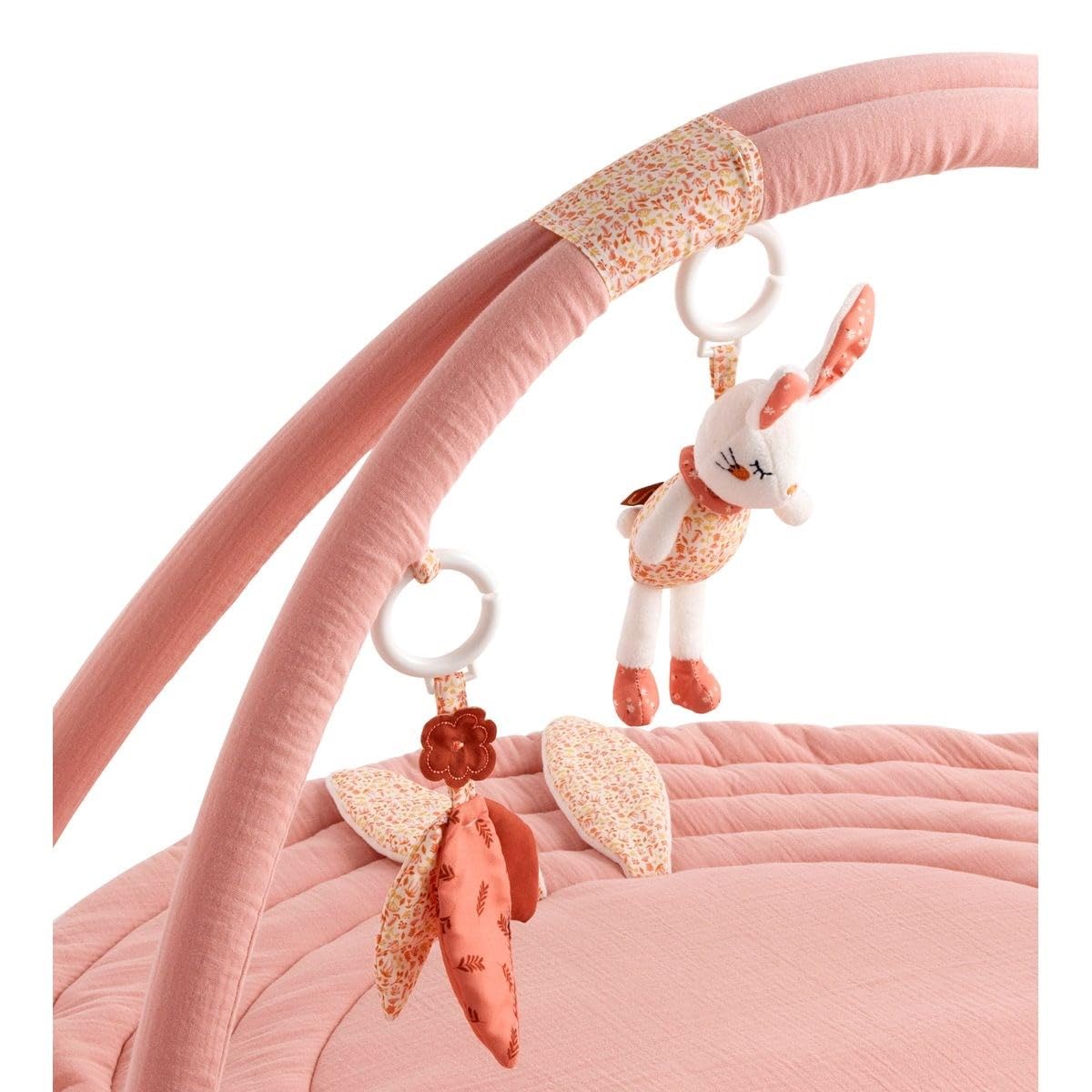 Sauthon Tapis d'éveil avec Arches en Coton Rose