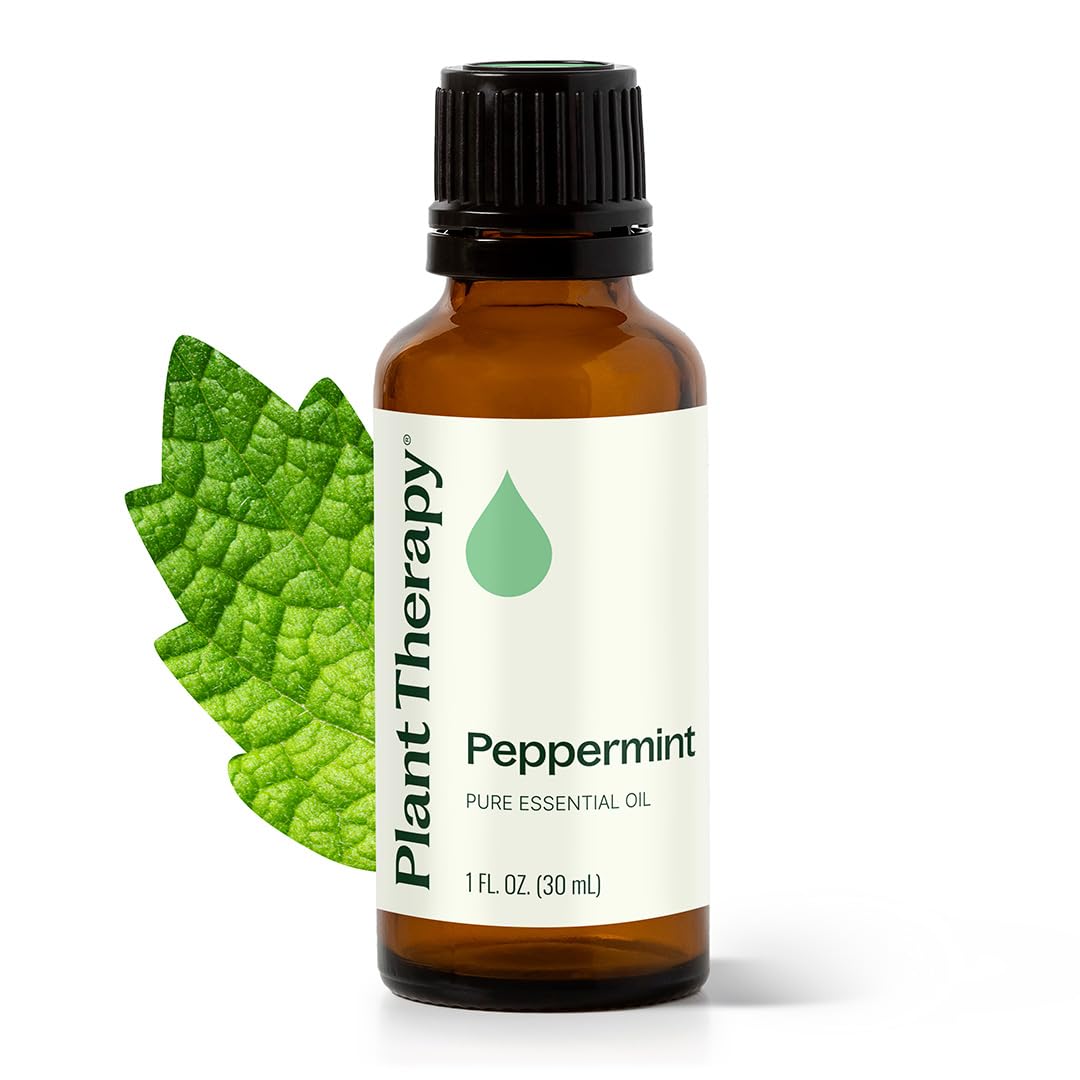 Plant Therapy Peppermint Essential Oil 30 mL (1 oz) 100% Pure, Undiluted, Natural Aromatherapy for Diffuser & Topical Use, Relaxation, Digestion, Respiratory, & Massage, Peppermint Oil for Skin & Hair