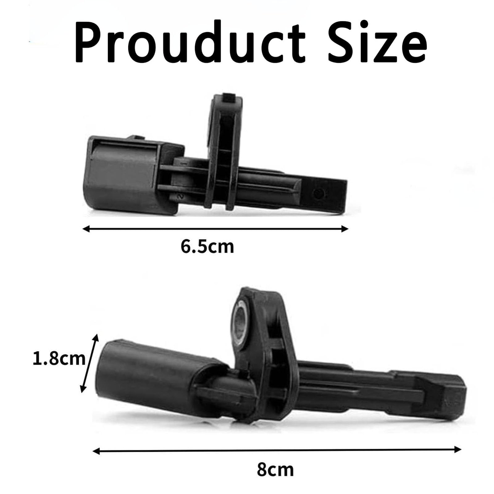 Lot de 4 capteurs de vitesse de roue, capteurs ABS avant et arrière gauche et droit pour Audi A3 VW Golf Jetta Passat Touran Tiguan Remplacement direct pour 1K0927807 1K0927808 7H0927803