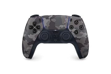 PlayStation DualSense Wireless Controller, Gray Camouflage, for PS5, PC & Mobile