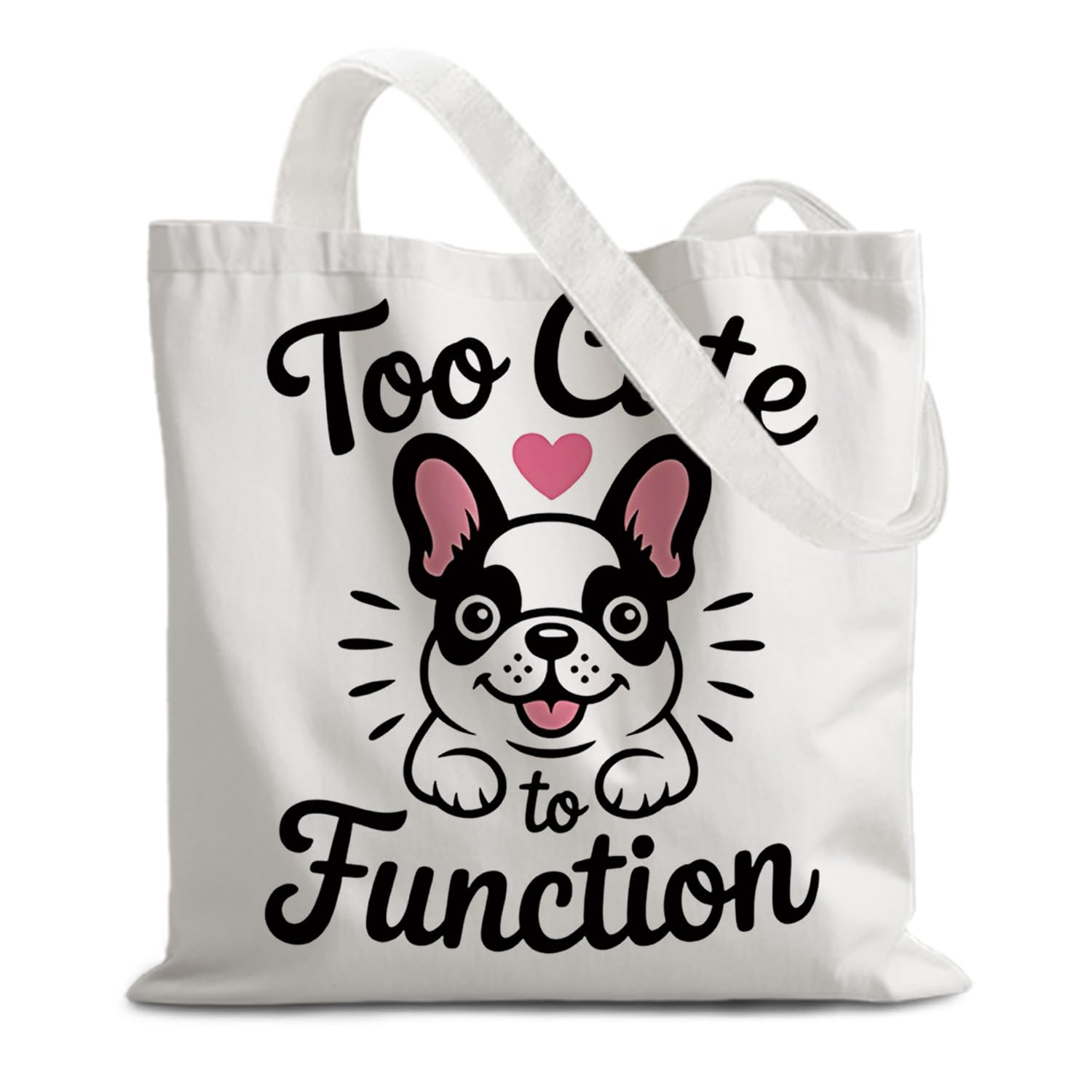 SNNDER Dog Tote Bag, Animal Shoulder Bags, Dog Canvas Bag for Shopping Work Travel Vacation