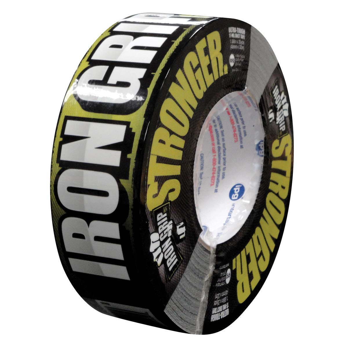 IPG Iron Grip Heavy Duty Duct Tape, 1.88" x 35 yd, Black (Single Roll)