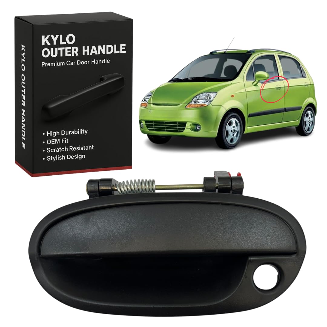 KYLO Car Door Outer Handle| Designed for Easy Installation, Lightweight and Durable Car Handle for (Spark, Front - Left) (Model No. - 5725 Left)