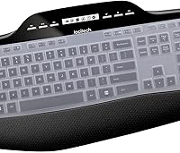 Vista 3 de Keyboard Cover for Logitech MK710-RB MK710 MK735 MK700 Wireless Ultra Thin Silicone Keyboard Protector Skin Logitech MK710 Accessories-Clear