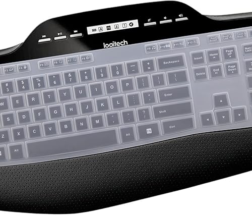 Miniatura 3 de Funda de teclado para Logitech MK710-RB MK710 MK735 MK700 Wireless Ultra Thin Silicone Keyboard Protector Skin Logitech MK710 Accesorios -