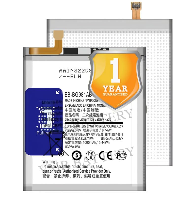Image of Original EB-BG981ABA Battery Compatible for Samsung Galaxy S20 (5G) (SM-G9810, SM-G981, SM-G981F) - (4000mAh) - 1 Year Warranty K7
