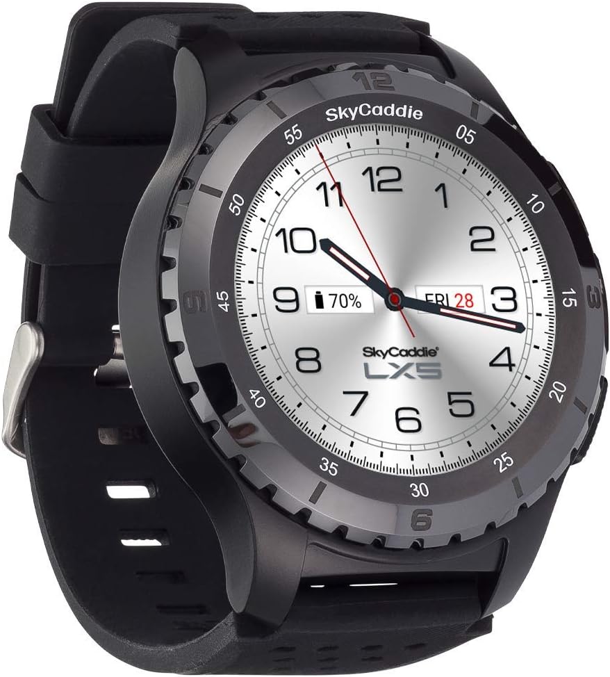 SkyCaddie LX5C Golf GPS Watch with Ceramic Bezel, Black