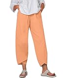 Linen Pants Women - Boho Loose Wide Leg Styles&comma; Vacation Beach Outfits&comma; Boho Chic Casual Trousers