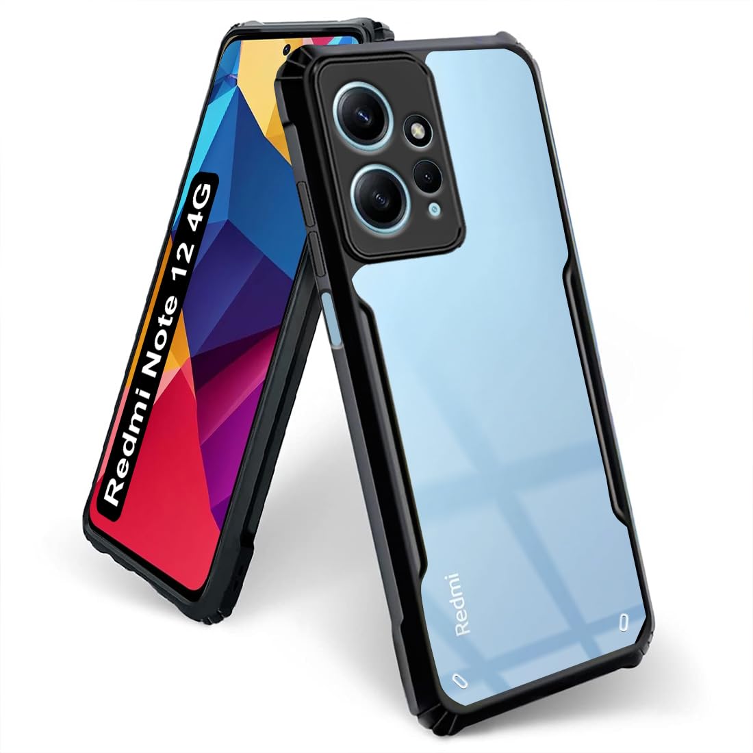 Fashionury TPU+Plastic Soft Clear Back Cover Redmi Note 12 4G for Shockproof Design | Camera Bump Case Cover for Redmi Note 12 4G (Bumper) (B0CBTTXHJL) Amazon Price History, Amazon Price Tracker