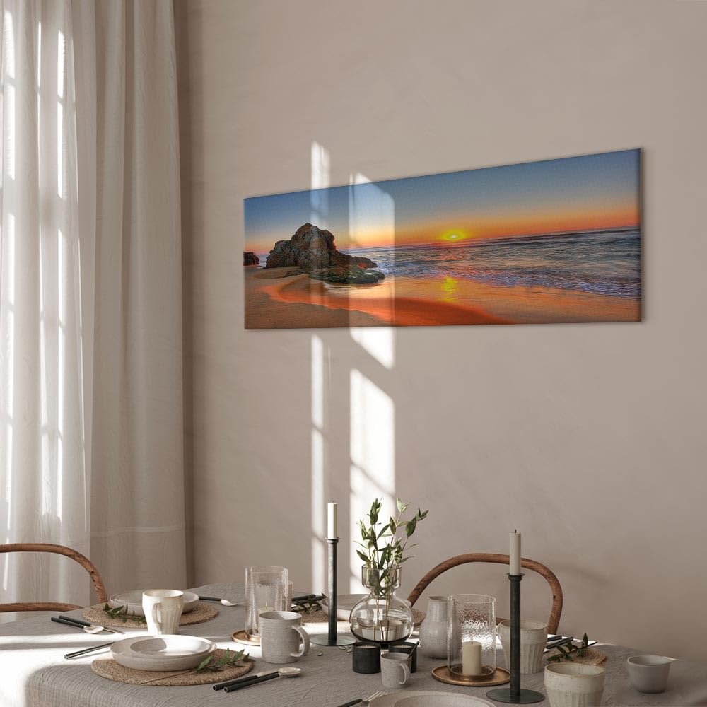 murando Cuadro en Lienzo Paisaje 150x50 cm 1 parte Impresión en Material no Tejido Impresión grande Cuadros para Salon Dormitorios Artística Decoracion de Pared Mar Playa Naturaleza c-B-0334-b-a