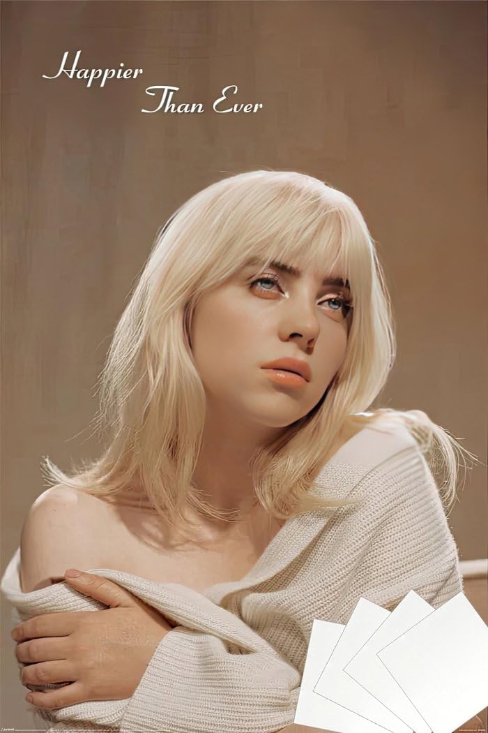 Billie Eilish アルバムとグッズまとめ売り Amazon.com: Billie Eilish - Music Poster (Happier Than Ever